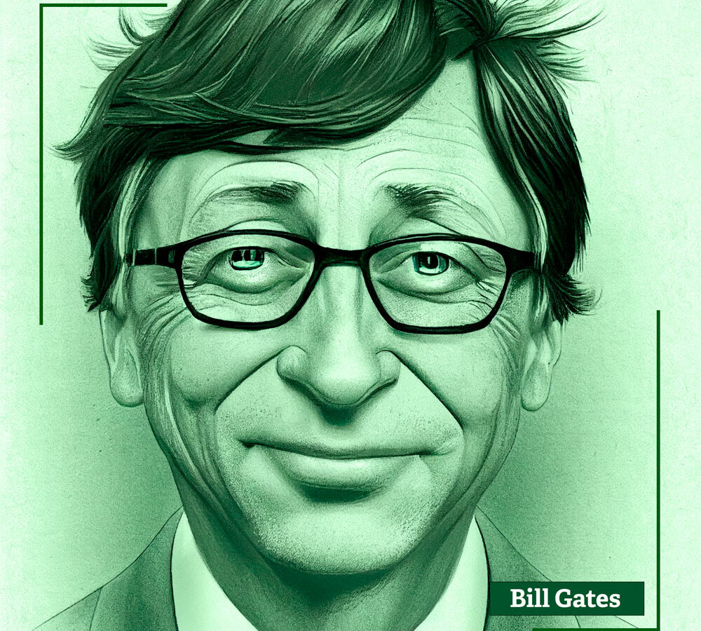 Retrato de Bill Gates